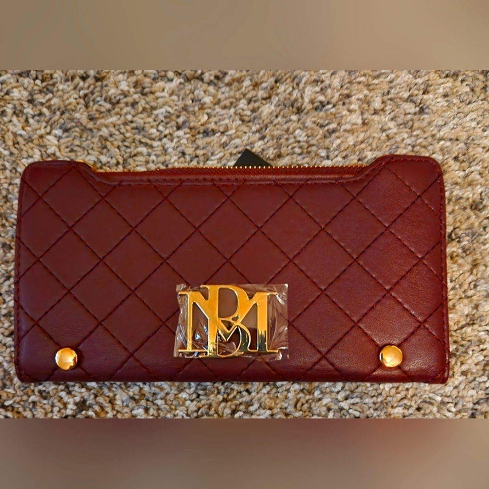 Badgley Mischka new with tags plum wallet